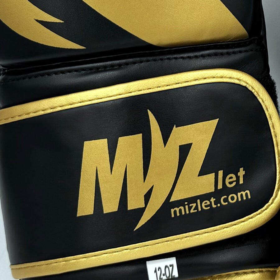 Gold Elite Boxing Gloves boxing gloves, second view